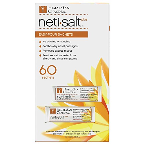 Himalayan Chandra Neti Salt Plus sachets packaged for daily nasal care