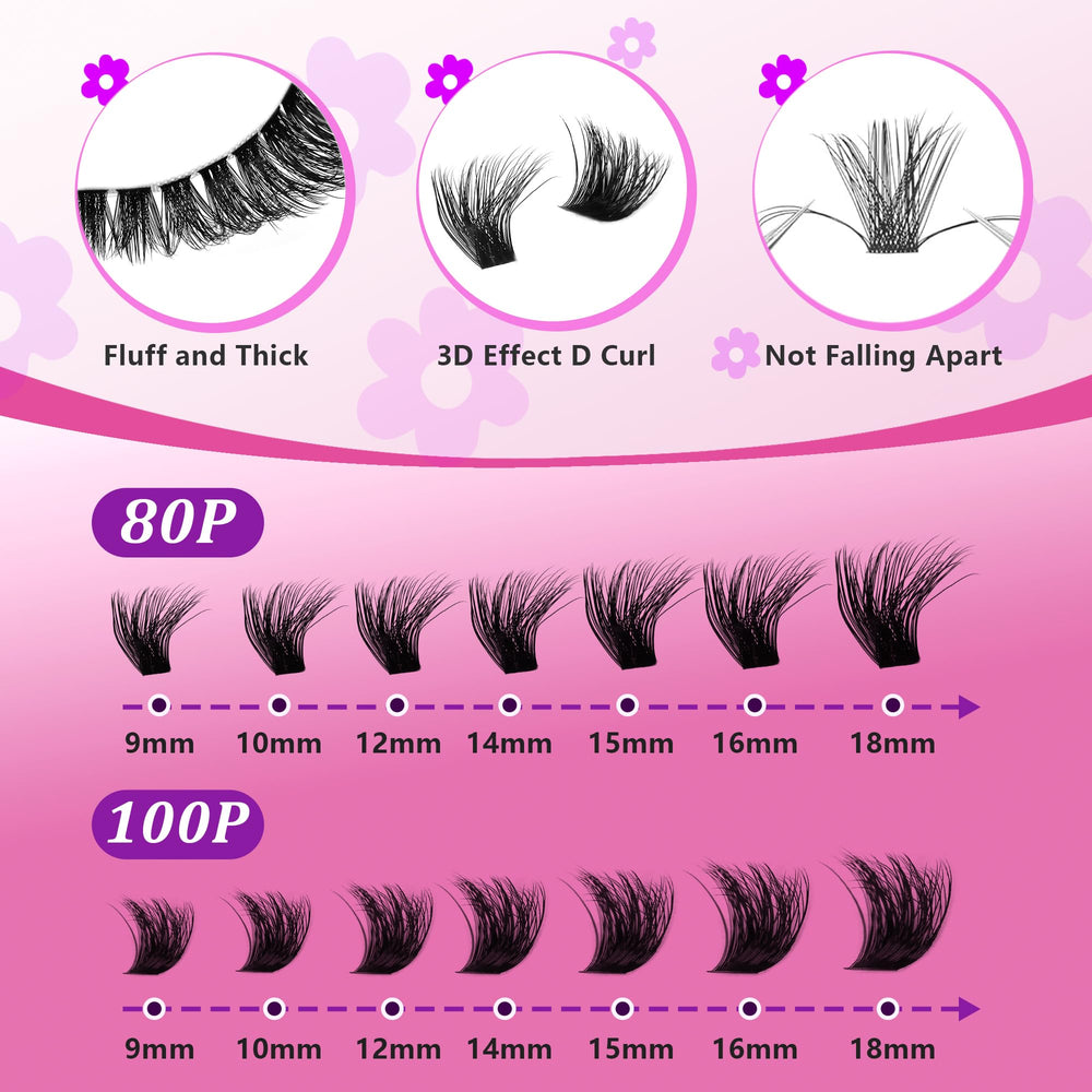 Himirell clusters range from 9 to 18 mm for versatile styling.
