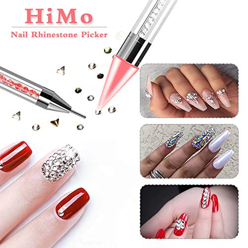 HiMo extra wax head for consistent rhinestone picking during nail art