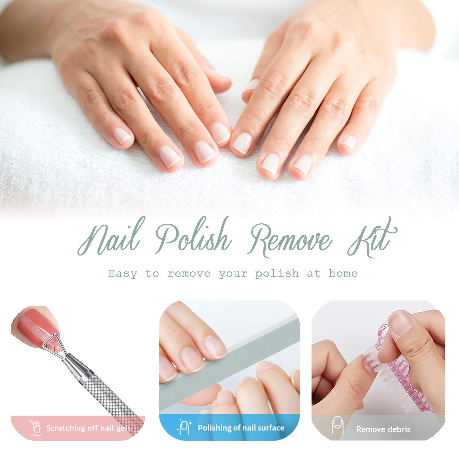 HiMo nail files and buffer blocks with separators for smooth shaping.