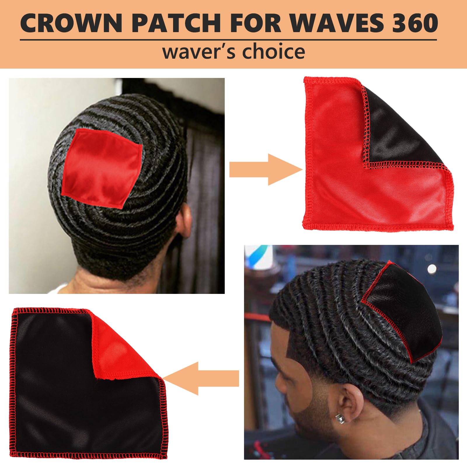 Himoswis crown patch double-layer on head demonstrates stable crown coverage