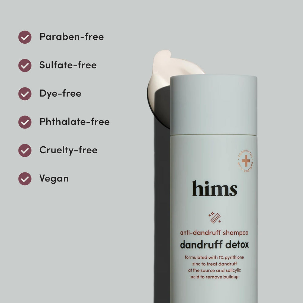 hims Dandruff Detox shampoo argan oil nourishment detail