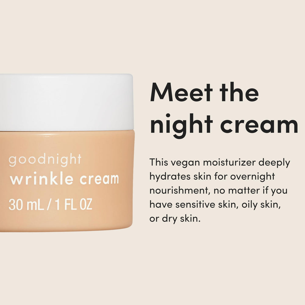 hims Goodnight Wrinkle Cream hyaluronic acid vial highlighting deep hydration