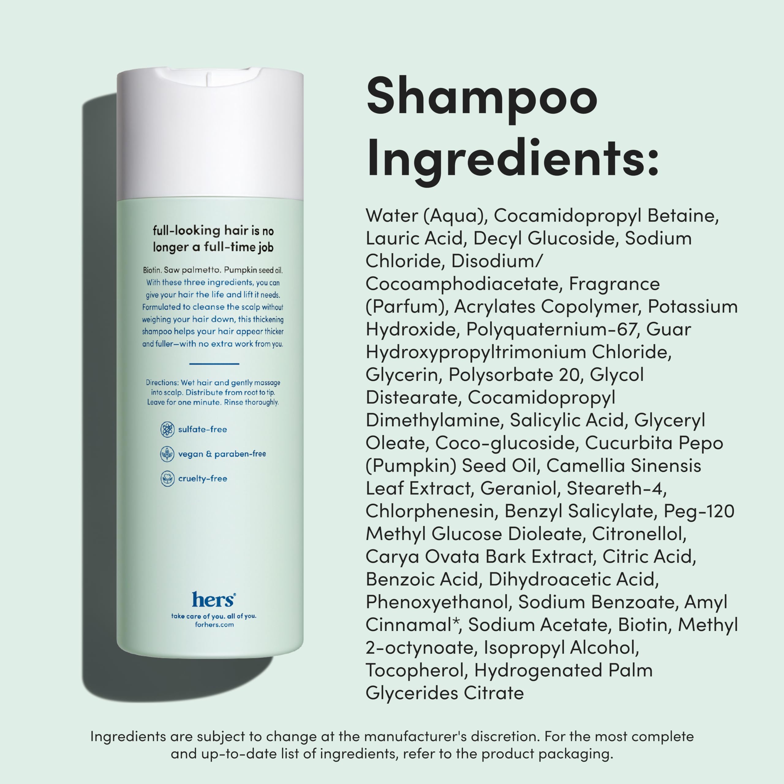 Hims & Hers argan and coconut oil conditioner emphasizes weightless moisture.