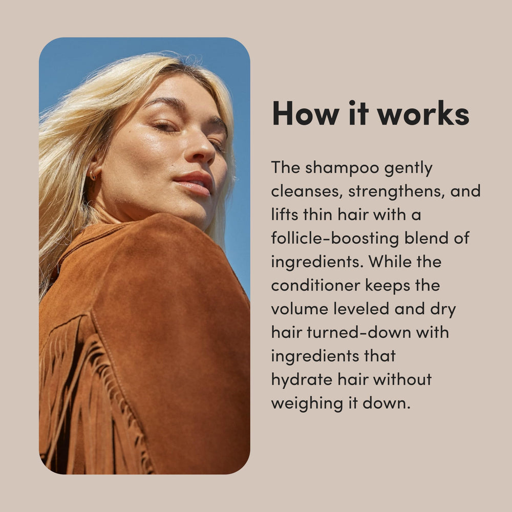 HIMS & HERS Biovolume-128 ingredient blend emphasizes nourishing follicle support