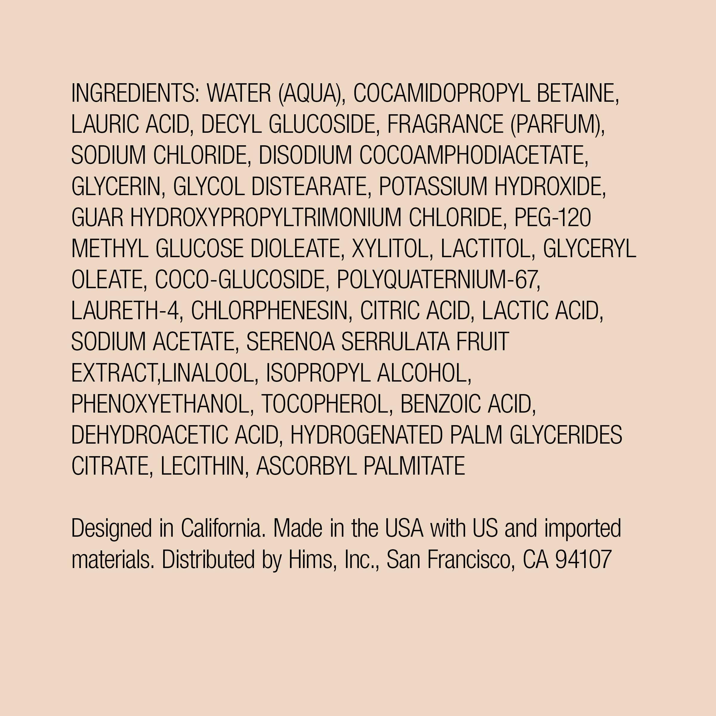 Product in use with smooth, fuller-looking hair after styling.