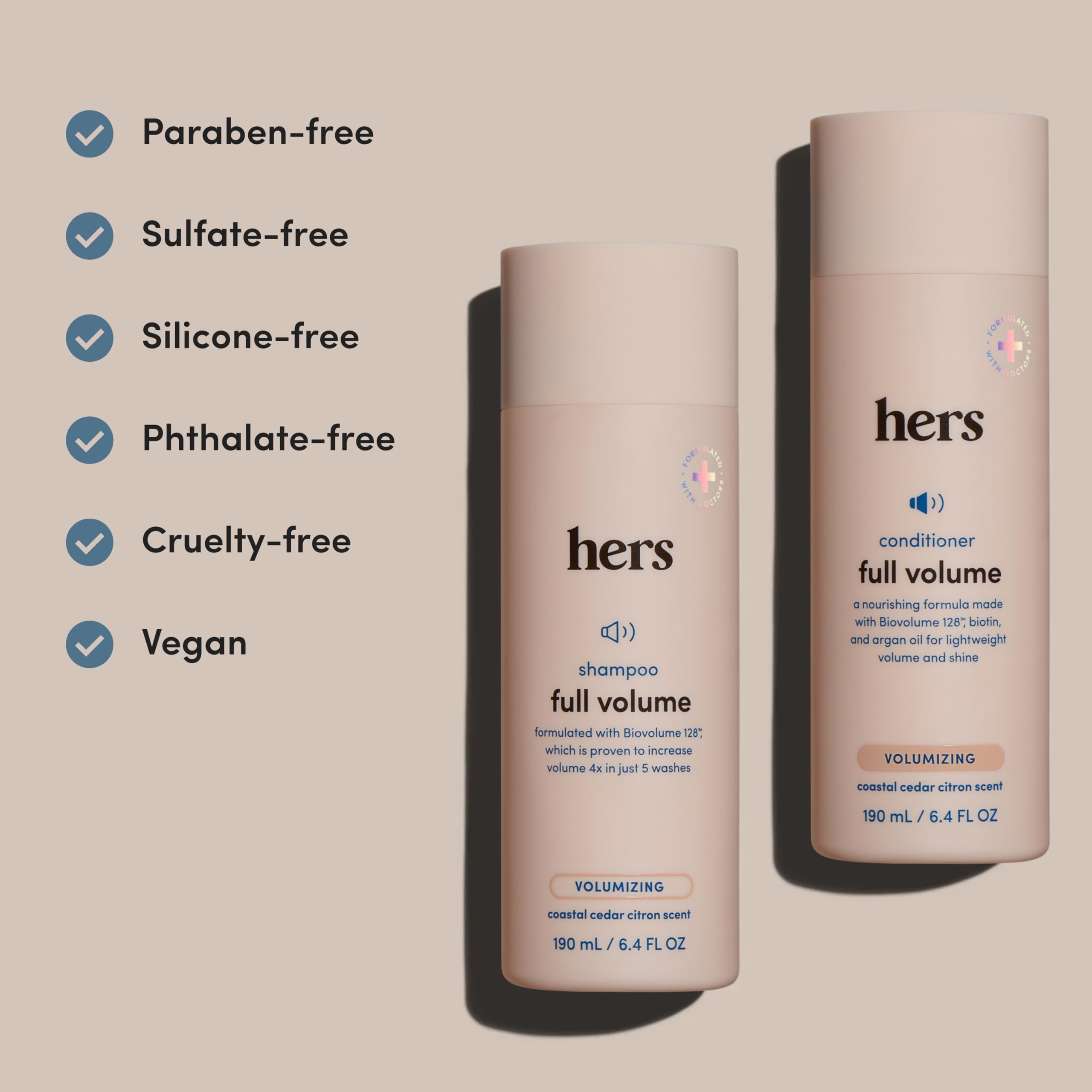 HIMS & HERS Scalp nourishment scene suggests refreshed scalp after washing