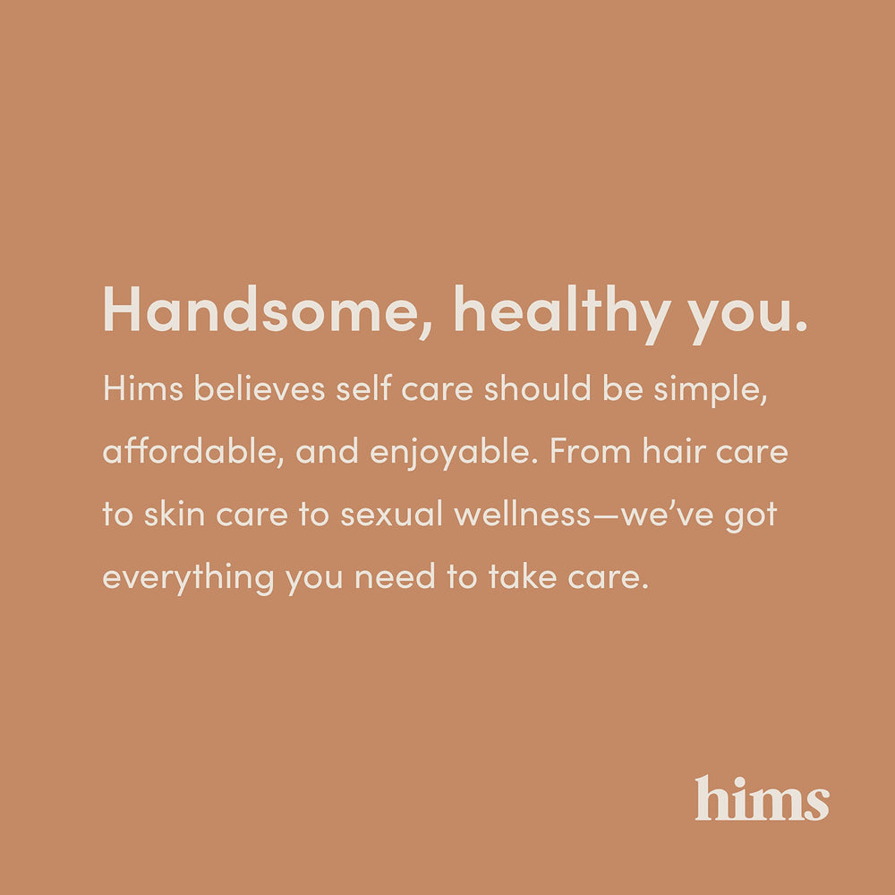 Hims & Hers Thick Fix saw palmetto ingredient label on packaging