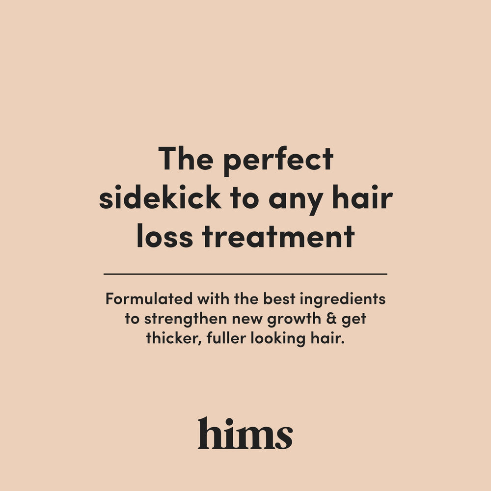 hims max volume shampoo biotin caffeine ingredients close-up show follicle-supporting formula