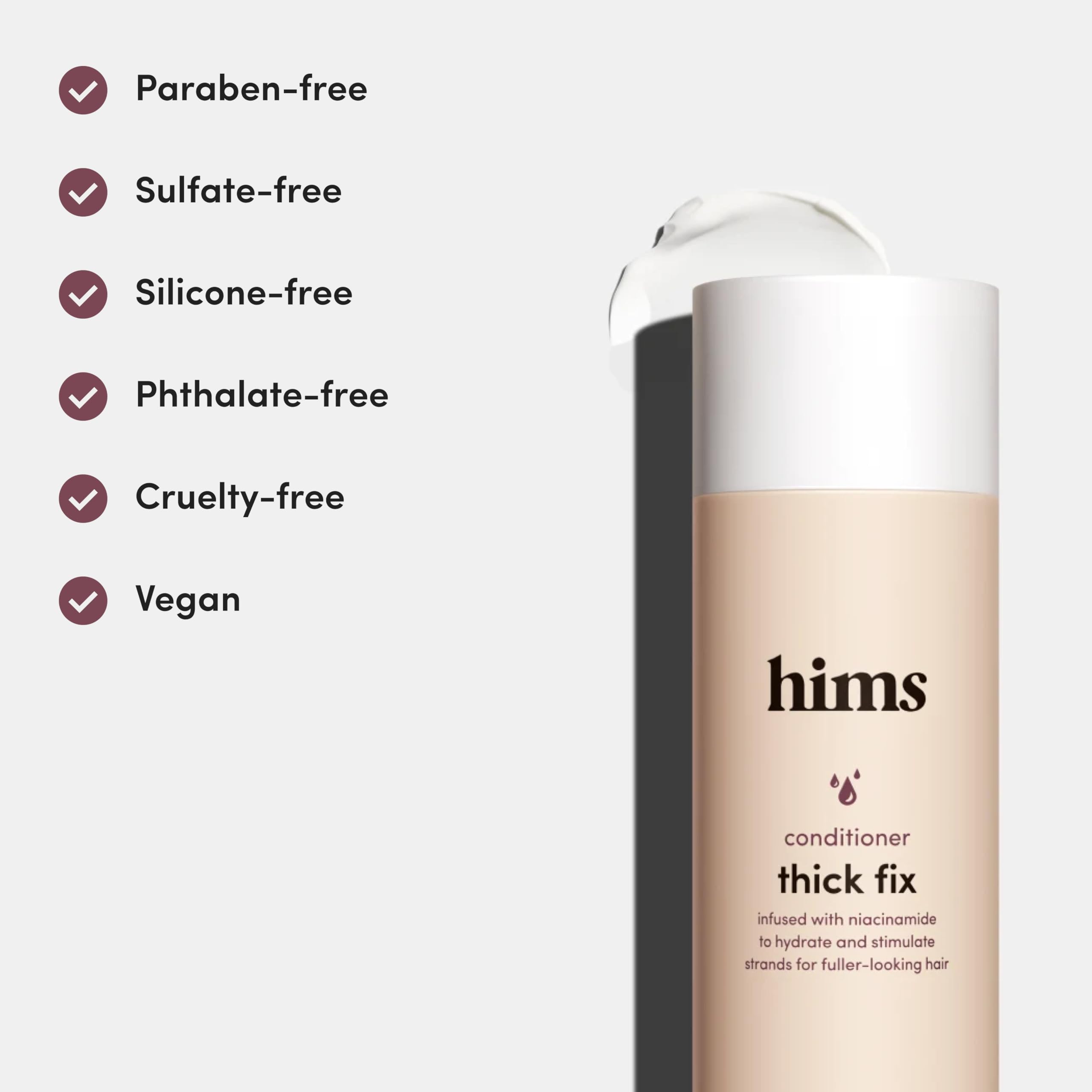HIMS Thick Fix Conditioner in shower with fresh eucalyptus scent