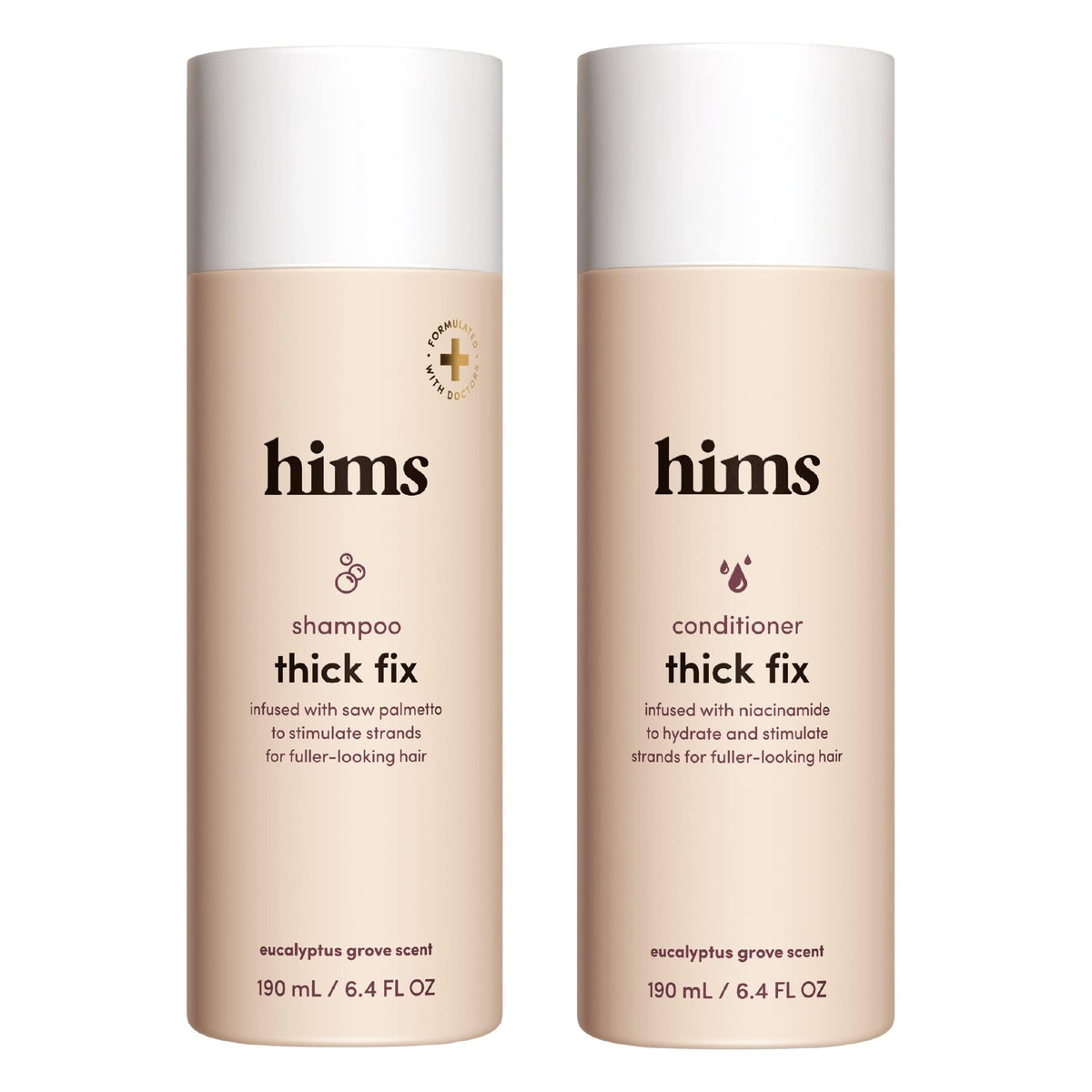 hims Thick Fix shampoo bottle front for daily scalp cleansing