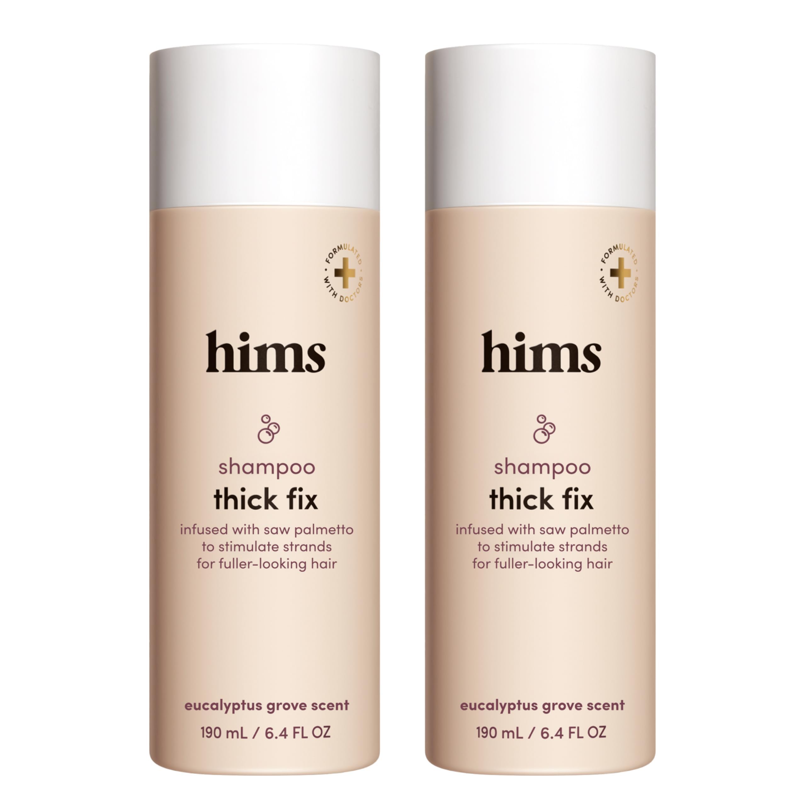 hims Thick Fix Shampoo bottle for daily cleansing and potential fuller-looking hair