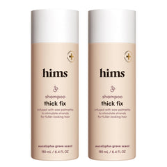 hims Thick Fix Shampoo bottle for daily cleansing and potential fuller-looking hair
