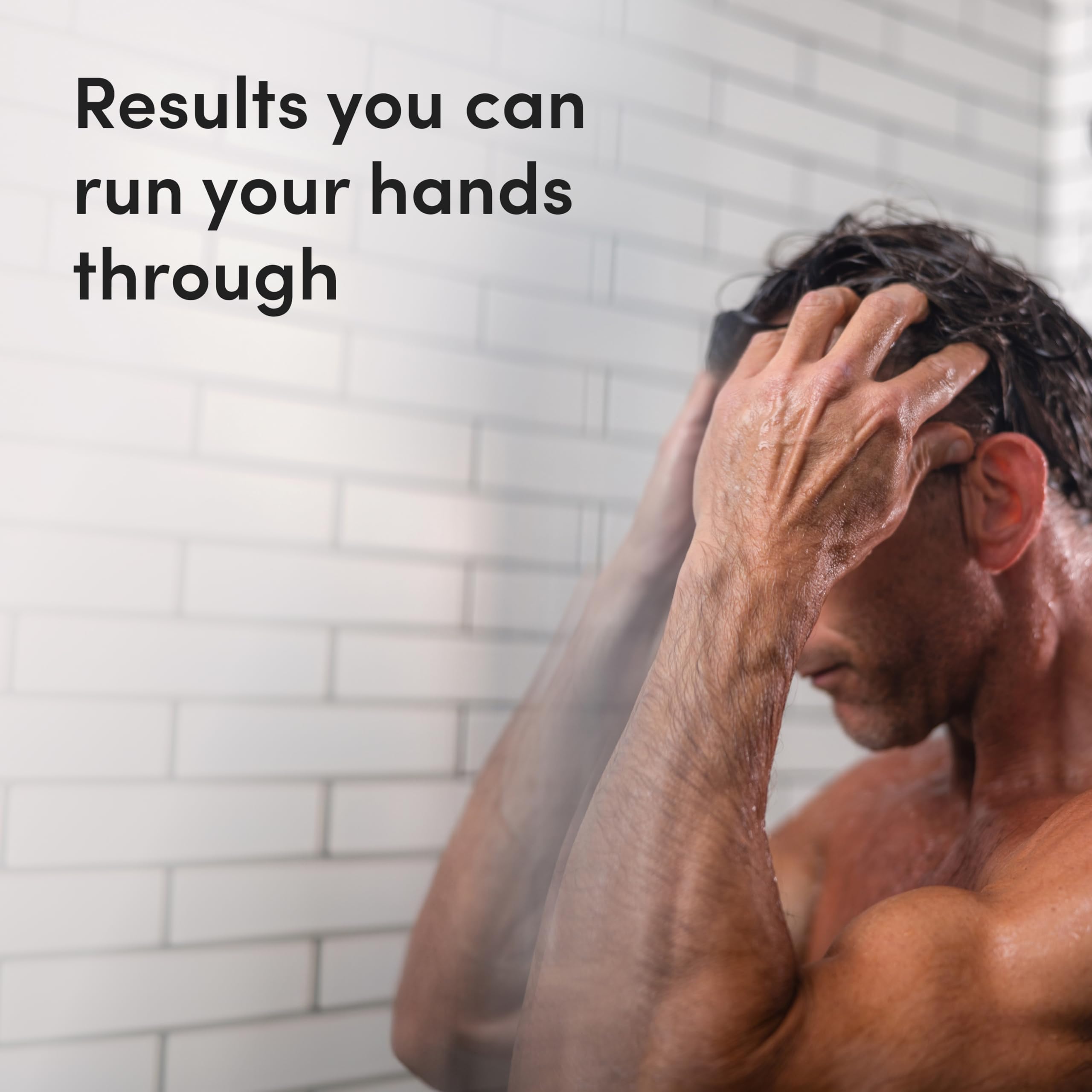 hims Thick Fix Shampoo scalp-cleansing action with refreshing foam