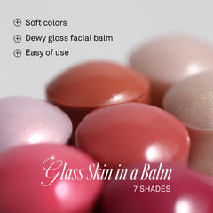 HINCE cream blush application showing sheer rosy tint on cheeks
