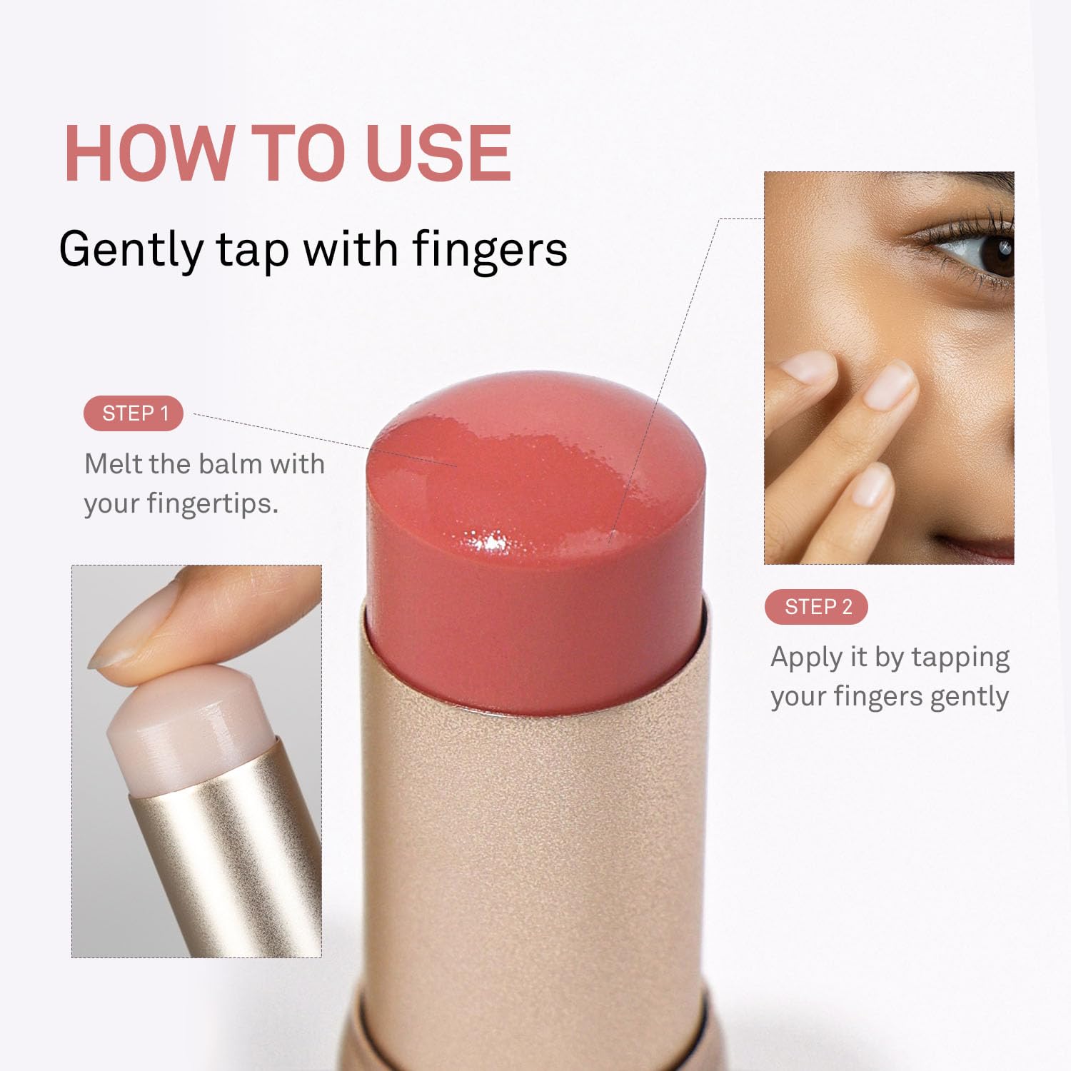 HINCE True Dimension Radiance Balm multi-use stick ready for cheeks eyes and lips