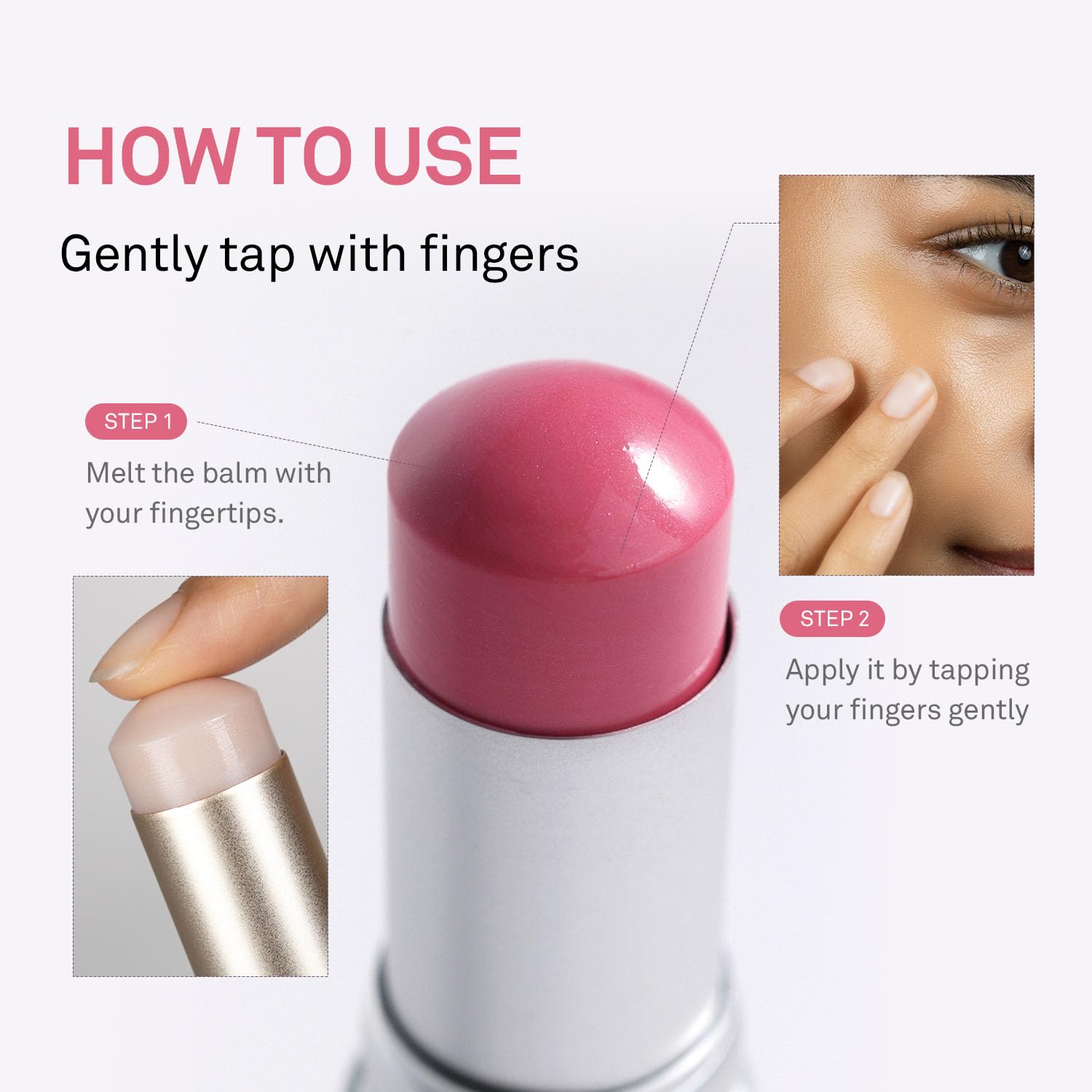 HINCE Radiance Balm stick design enables precise, easy application.