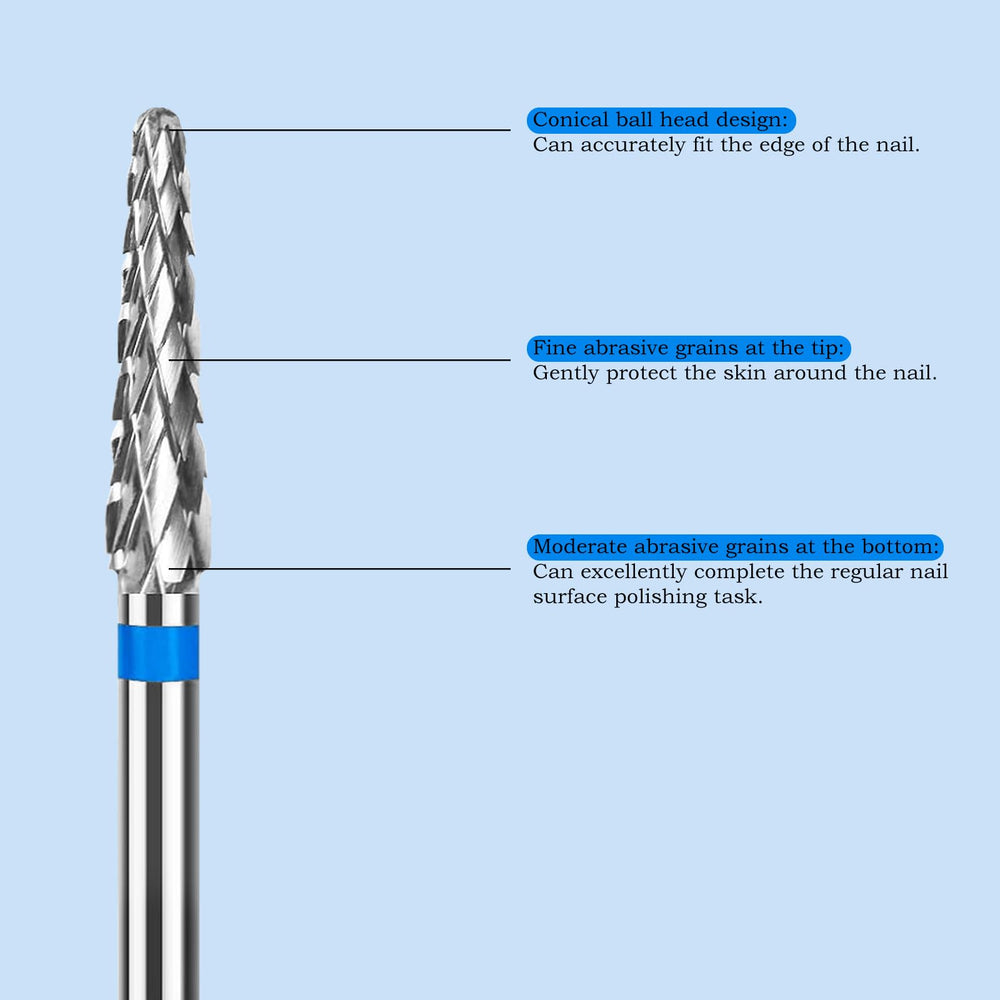 HINGTAI cuticle bit 3 32 inch size fits most drills
