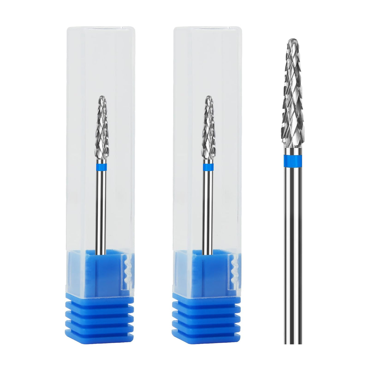 HINGTAI cuticle bit cone tungsten close-up for precise prep