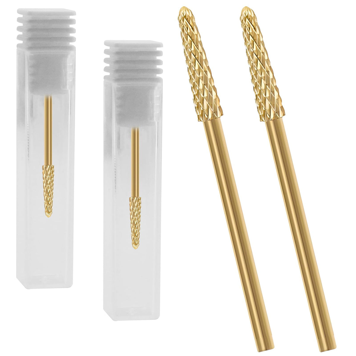 HINGTAI cuticle bit conical tungsten 3-32 shows precise gel removal
