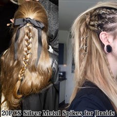 HINGTAI goth hair clips ideal for braids and buns