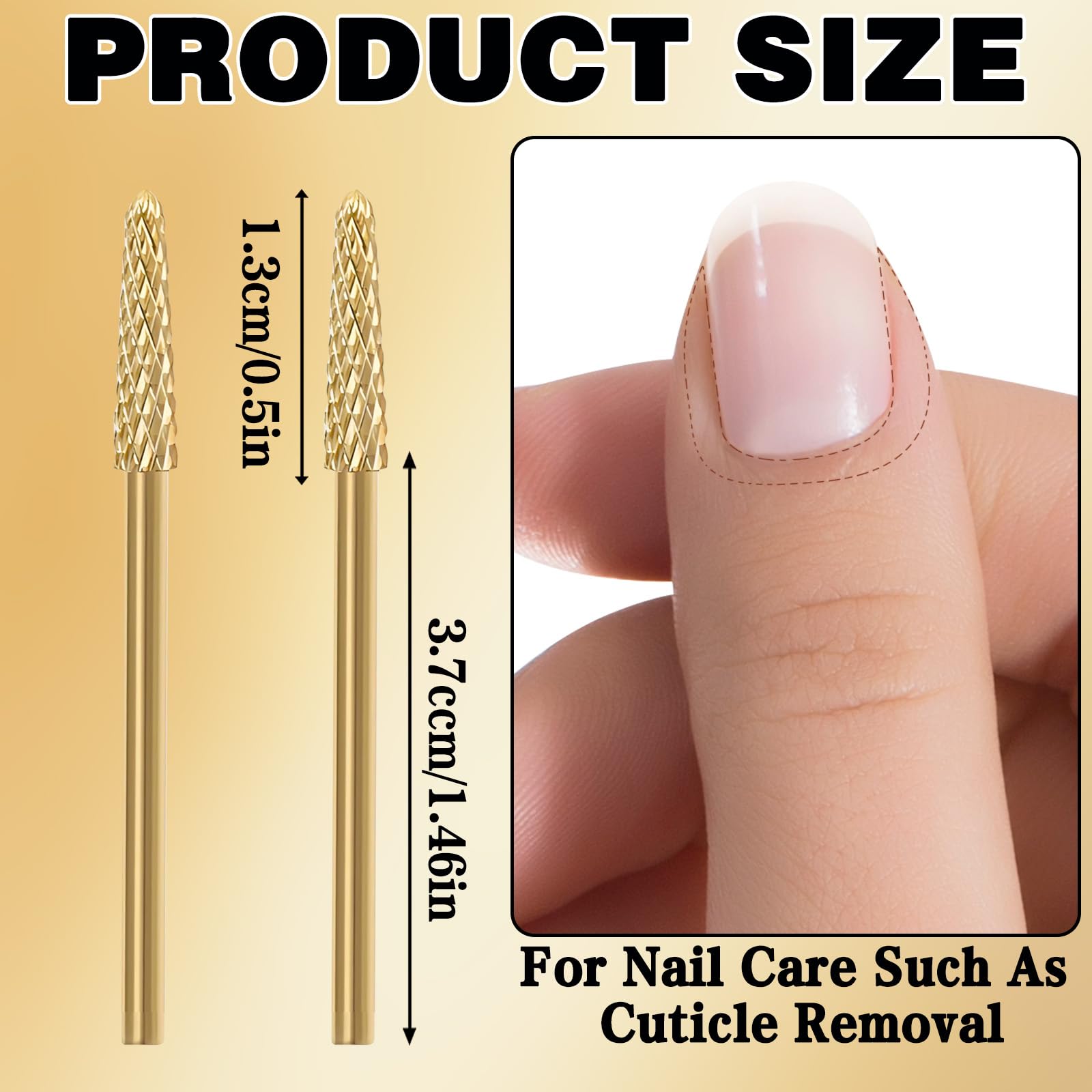 HINGTAI nail drill bit gold tungsten demonstrates durable, long-life performance