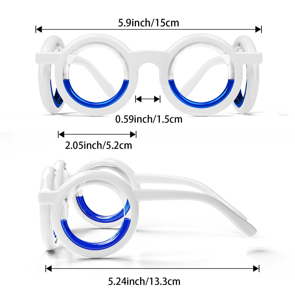 Hion Motion Sickness Glasses liquid-rims adapt to movement, aiding balance during travel