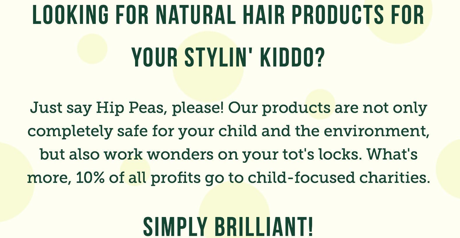 Hip Peas Natural Curl Tamer defines curls with no sticky residue