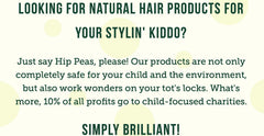 Hip Peas Natural Curl Tamer defines curls with no sticky residue