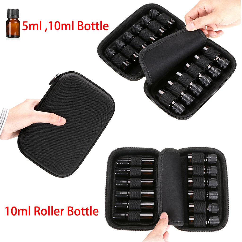 Hipiwe essential oil case zipper closeup highlights secure closure
