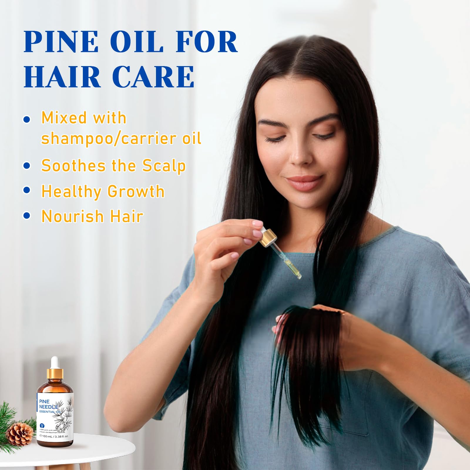 HIQILI oil texture close-up highlighting clear liquid quality and purity