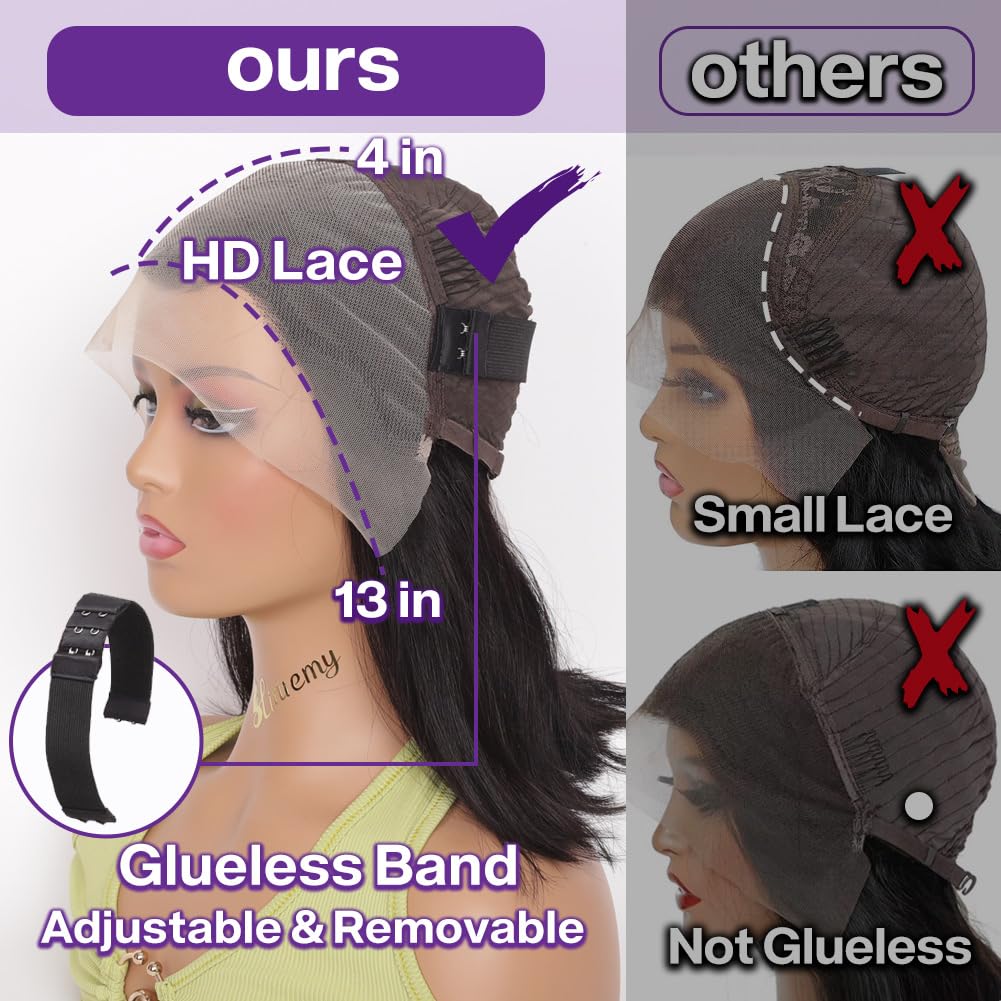 HIRIREMY HD transparent lace blends with skin for seamless undetectable finish
