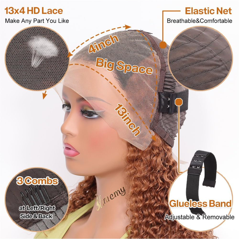HIRIREMY Pre-plucked natural hairline for easy authentic front