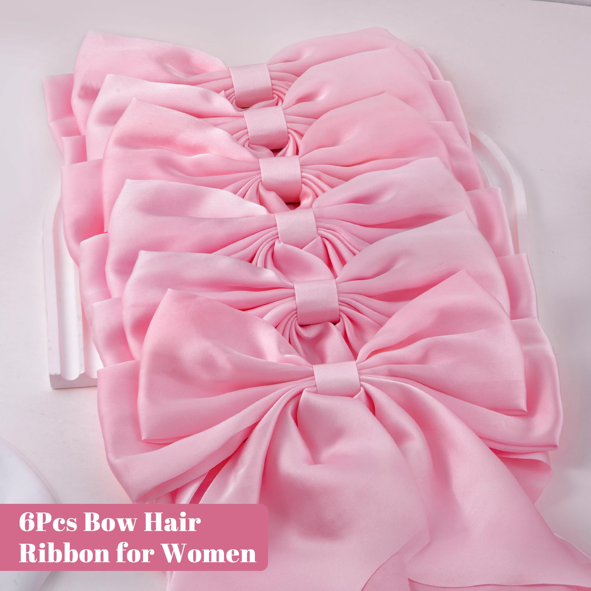 Hisial pink bow clips make a thoughtful gift-ready accessory for loved ones.