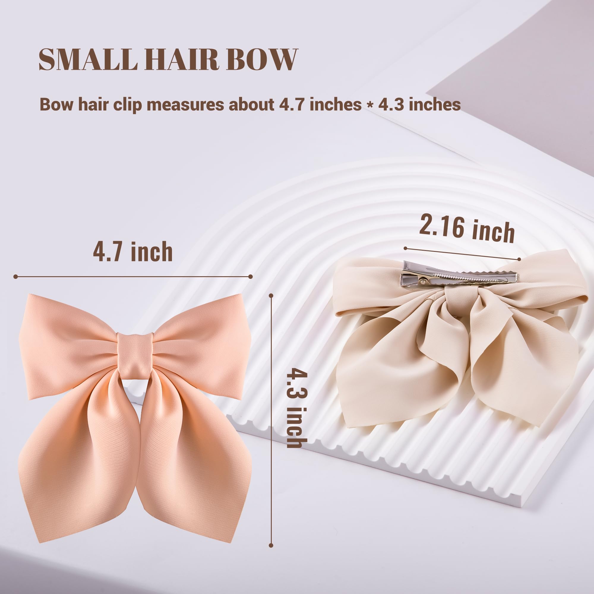 Hisial short-tail bow in orange adds bright accent for events and daily wear.