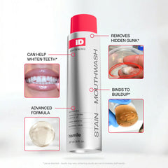 HISMILE texture close-up showing clear rinse consistency for gentle gunk removal