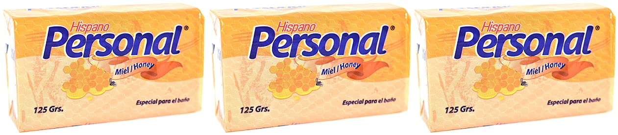 Hispano Honey Miel bar soap 125g pack — smooth lather for gentle cleansing and moisturized skin
