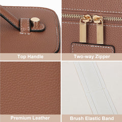 HiTotes makeup bag travel organization design keeps essentials accessible.