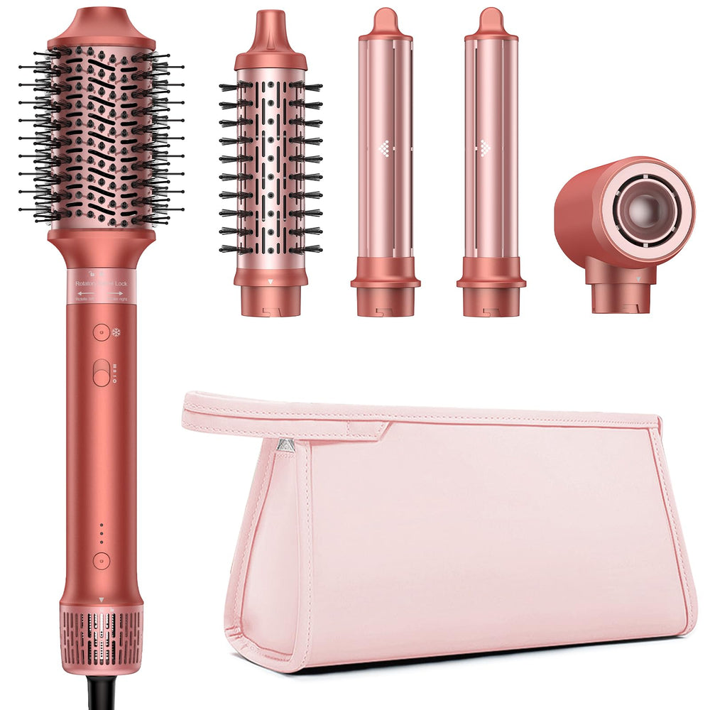 HITTIONA 5-in-1 Hair Styler dries hair for fast at-home styling