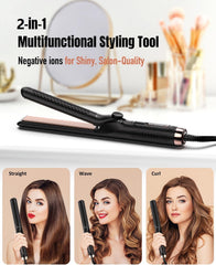 HITTIONA cool air wrap technology aids gentler styling and frizz control.