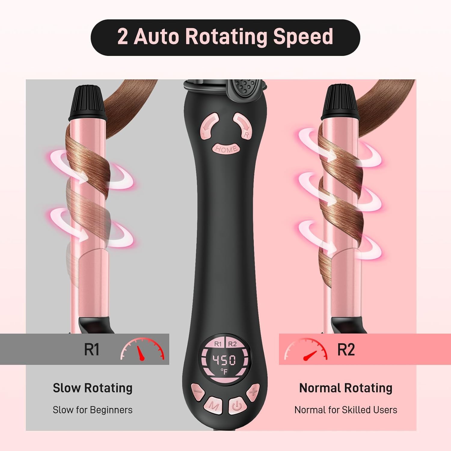 Hittiona dual-voltage curling iron ready for travel and vacations.
