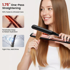 Hittiona flat iron plates are wider for faster coverage and smoother passes.