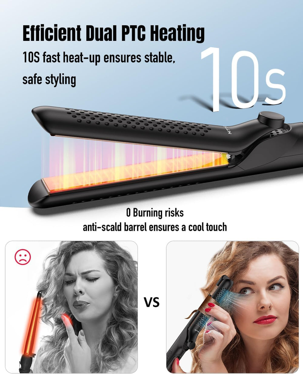 HITTIONA travel-ready dual voltage for styling anywhere abroad.