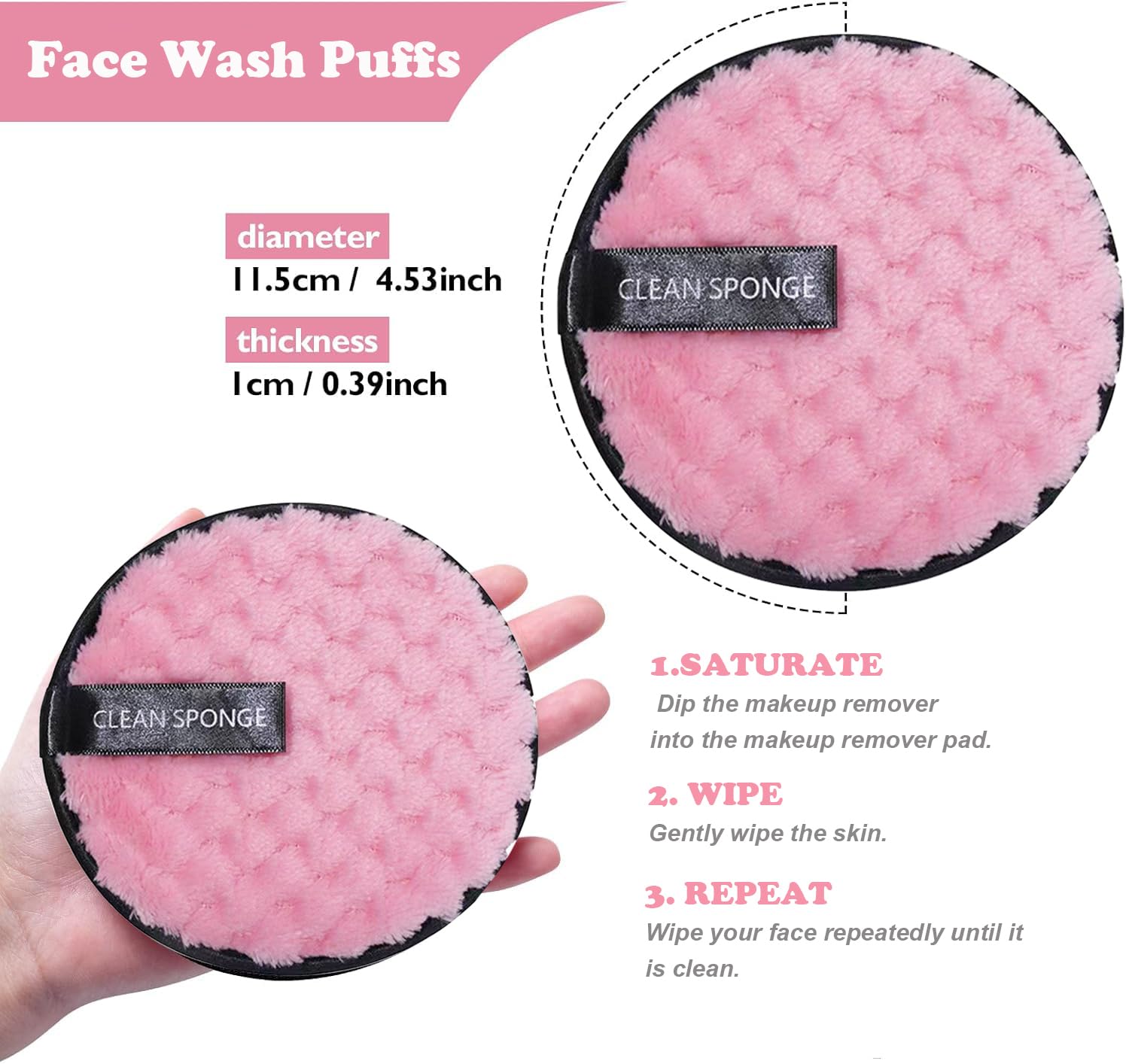 Hiuzar 3x mini sponges enhance delicate blending on small areas