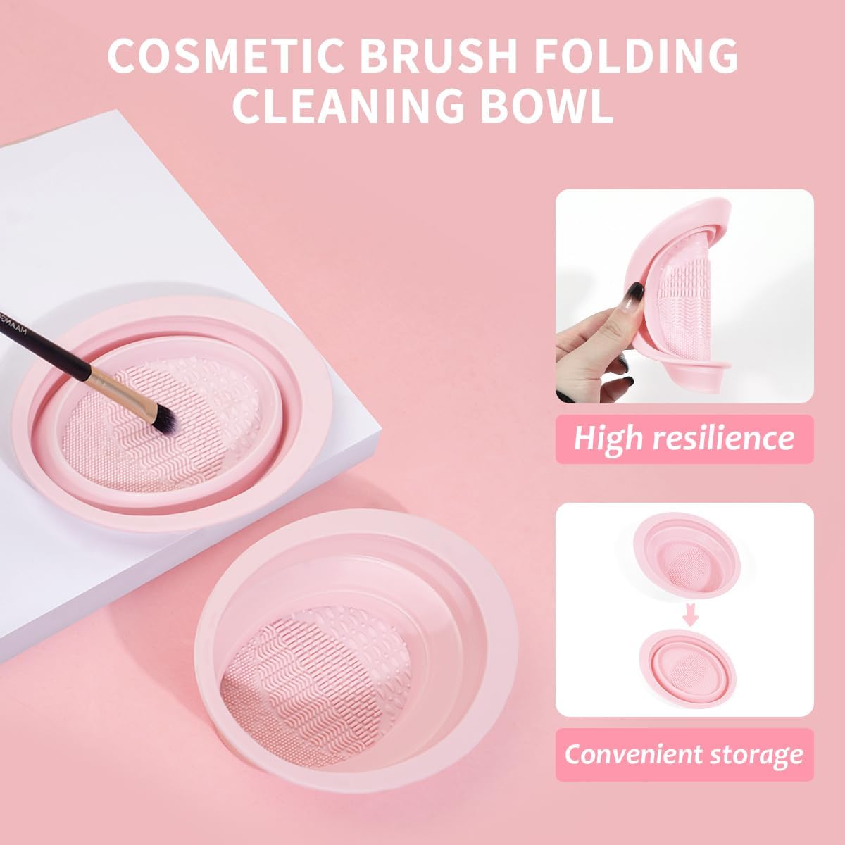Hiuzar cleaning mat and toiletry bag simplify post-collection cleanup and storage
