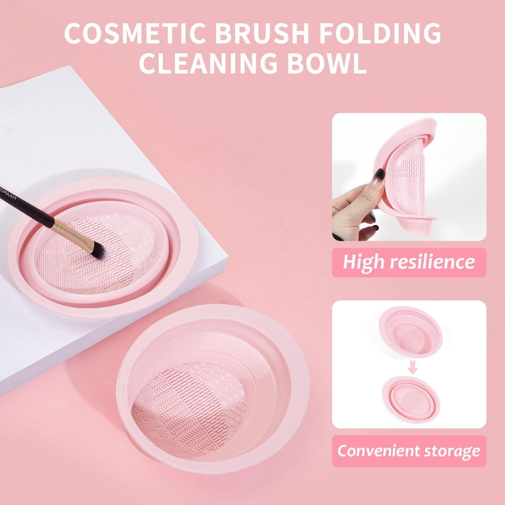 Hiuzar cleaning mat and toiletry bag simplify post-collection cleanup and storage