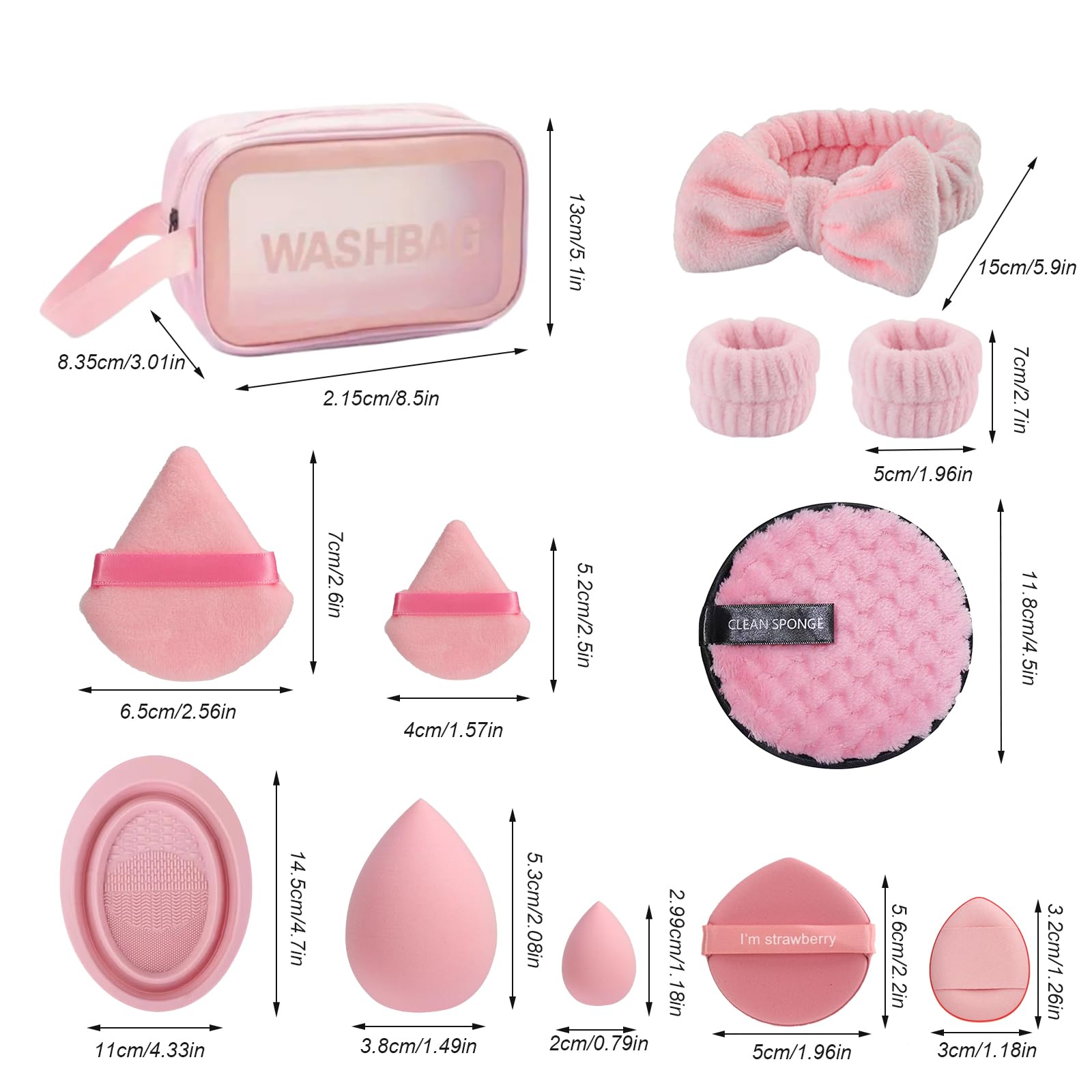 Hiuzar soft-bristles brushes provide precise, gentle foundation, concealer, and eye makeup