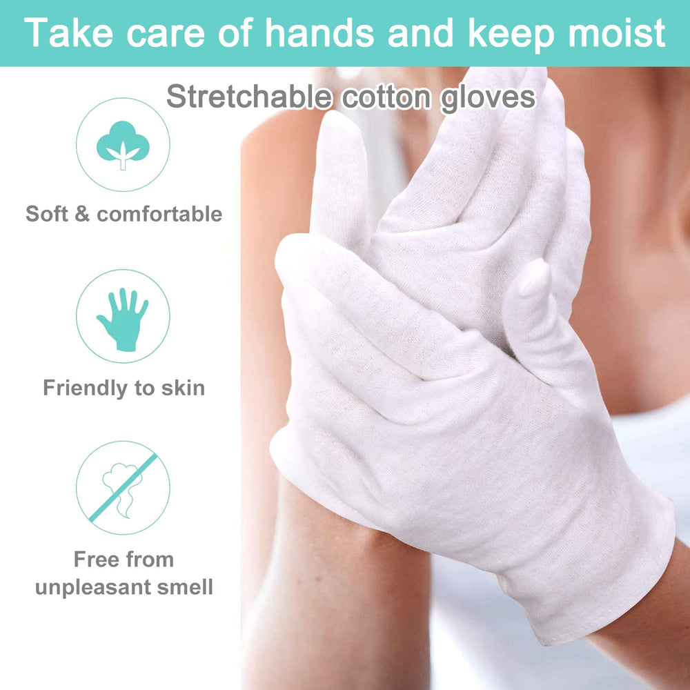 HJDHS cotton kids gloves wear-night demonstrates overnight moisturizing convenience