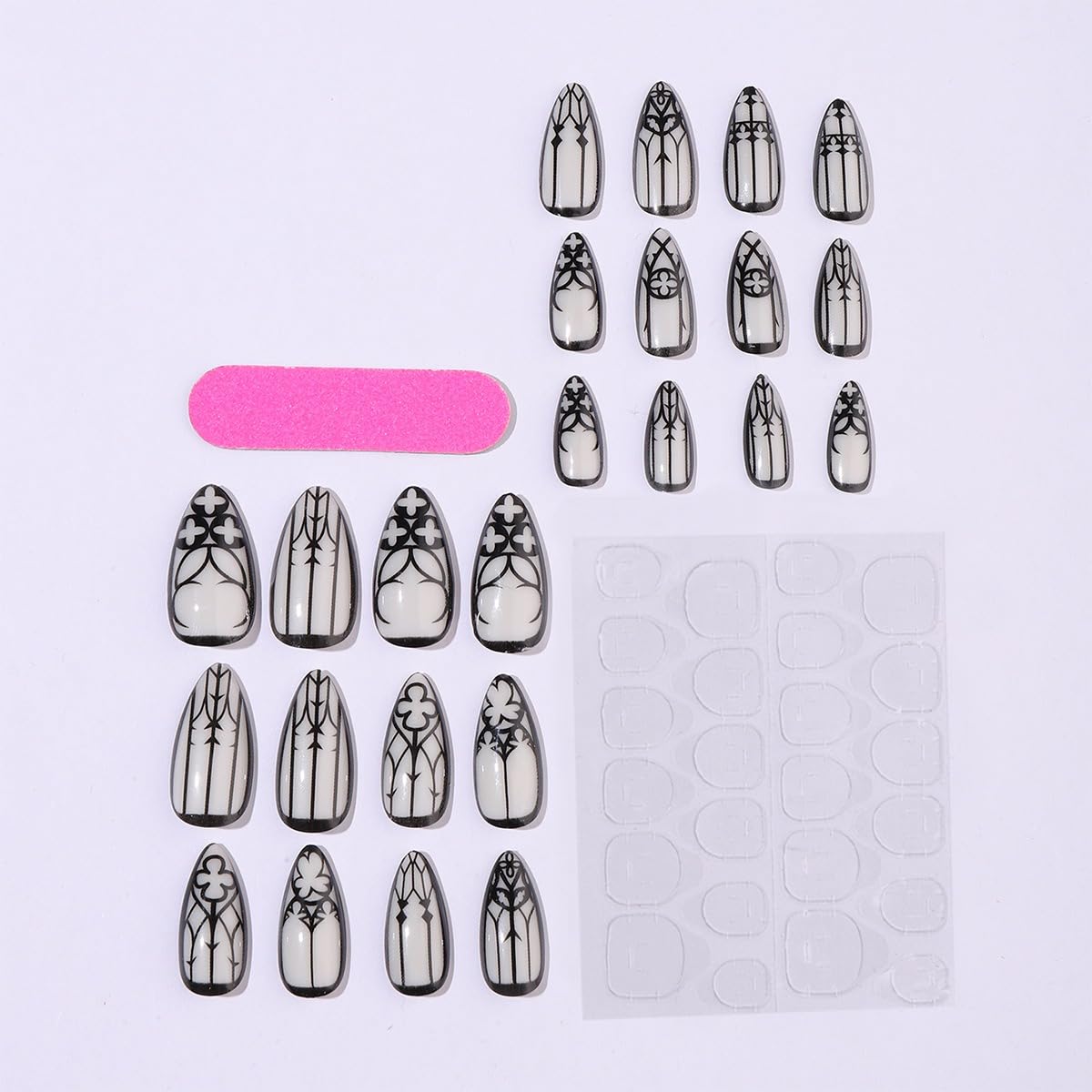 HJKDSFD 12-size nail set enables precise sizing and customization
