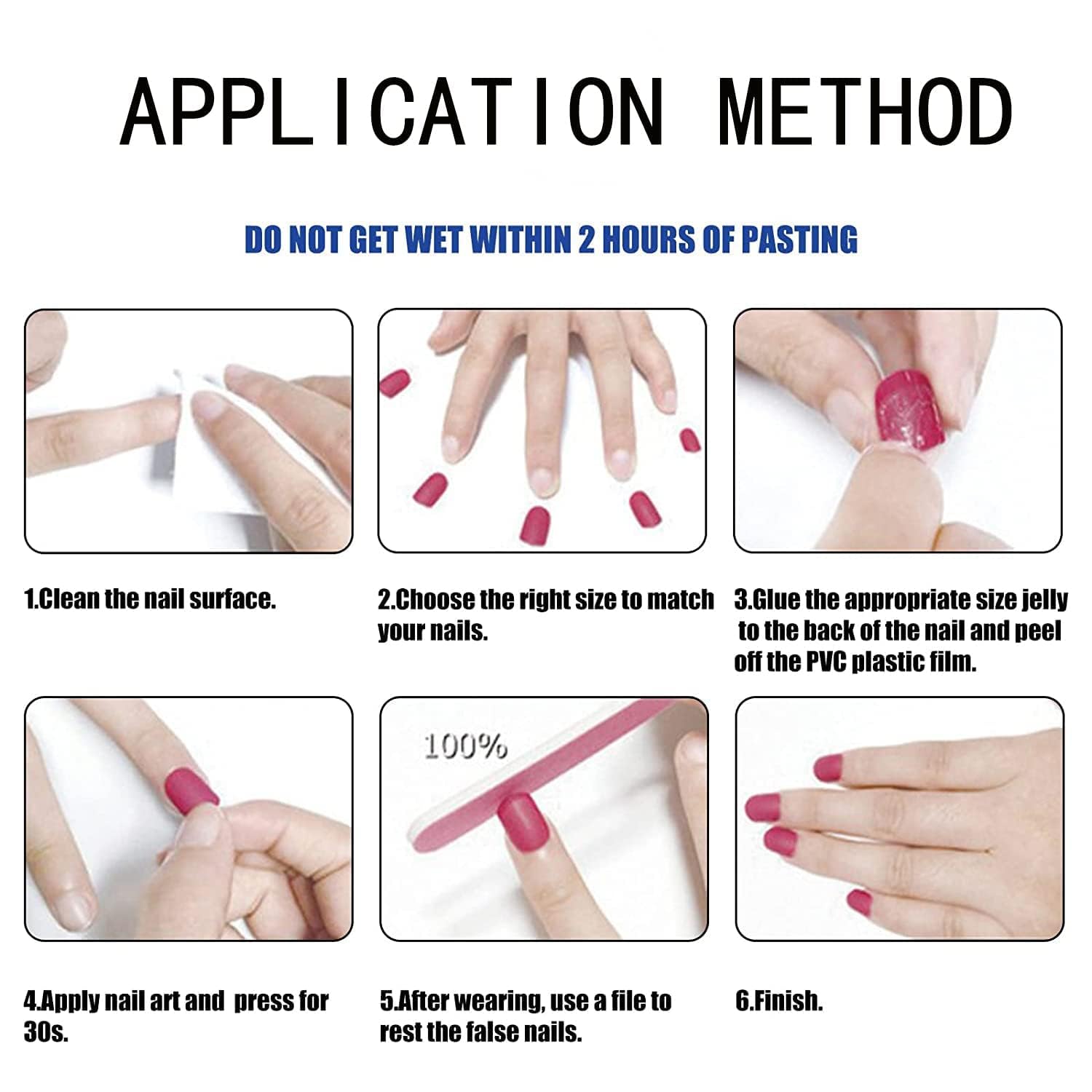 HJKDSFD winter glossy finish nails offer sleek shine and long wear